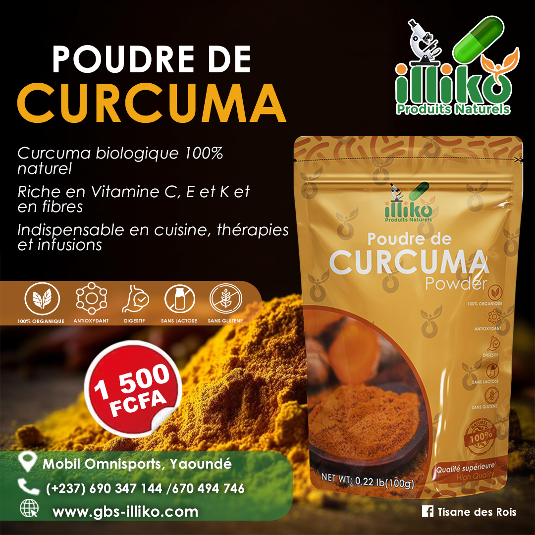 Présentation curcuma en poudre